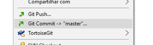 tortoisegit commit menu