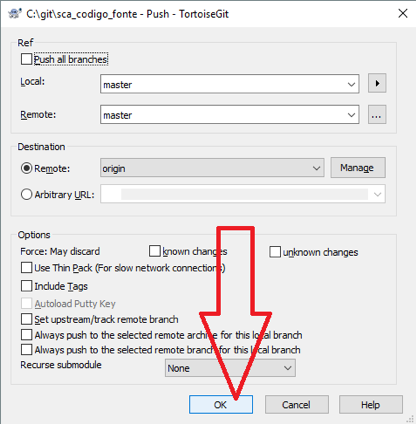 tortoisegit push confirm