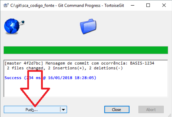 tortoisegit push